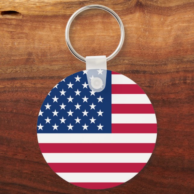 American Flag  Key Ring (Front)