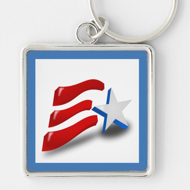 AMERICAN FLAG KEY RING (Front)