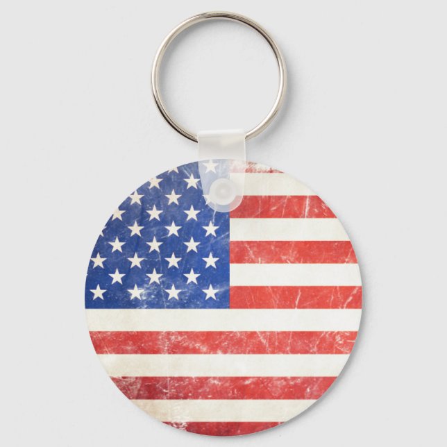 American Flag Key Ring (Front)