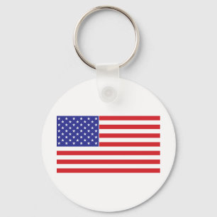 American Flag Key Ring