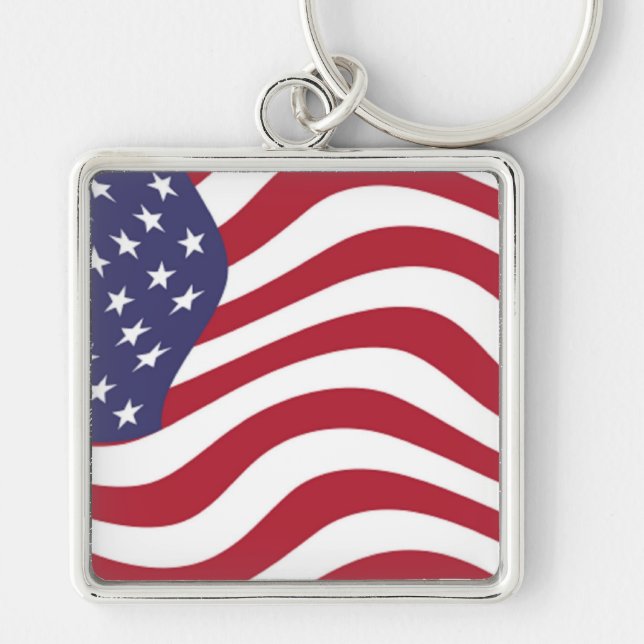 AMERICAN FLAG KEY RING (Front)