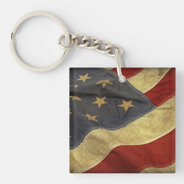 American Flag Key Ring (Front)