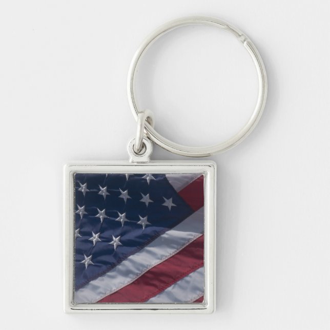 American flag. key ring (Front)