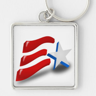 AMERICAN FLAG KEY RING