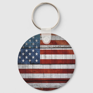 American flag key ring