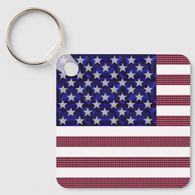 American Flag Key Ring (Front)