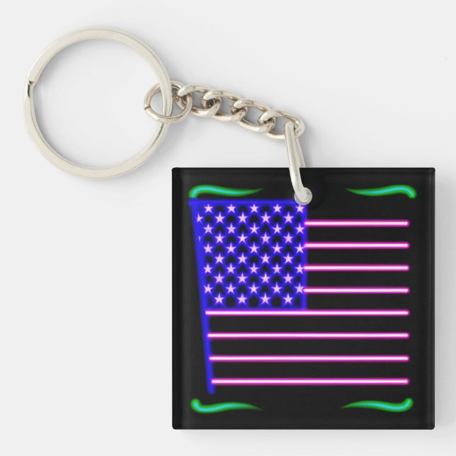 American Flag Key Ring (Front)