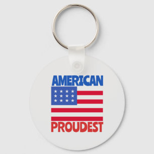 American Flag Key Ring