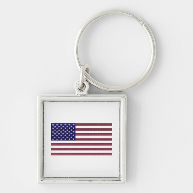 American Flag Key Ring (Front)