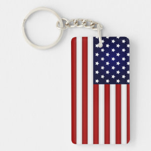 American Flag Keychain