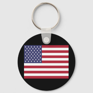 American Flag Keychain
