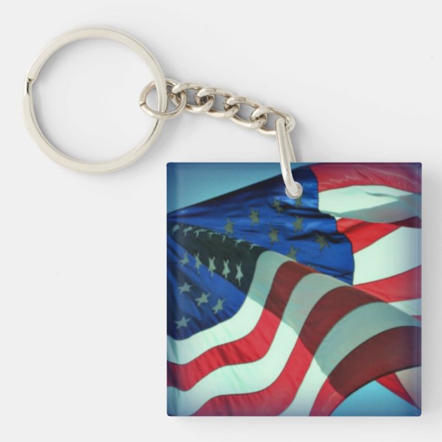 American Flag Keychain (Front)