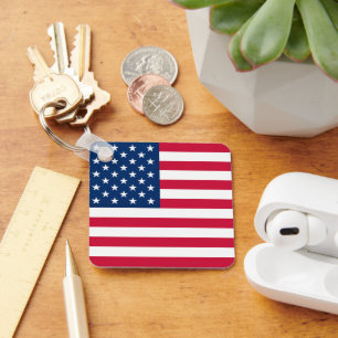American Flag Keychain Patriotic Gift