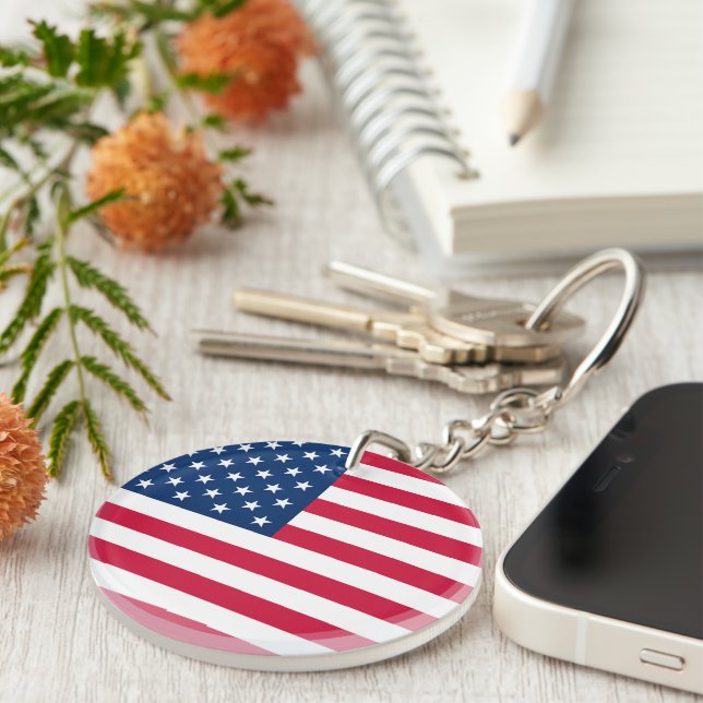 American Flag Keychain USA (Front Right)