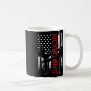 American Flag Kickboxing Apparel Us Flag Kickboxer Coffee Mug