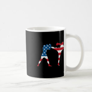 American Flag Kickboxing Coffee Mug