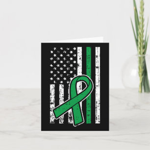 American Flag Kidney Disease Mental Health Scolios Card
