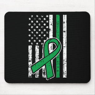 American Flag Kidney Disease Mental Health Scolios Mouse Mat