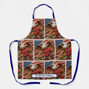 American Flag Kitchen Apron – Patriotic USA