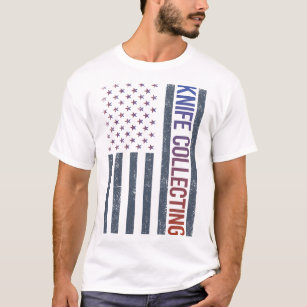 American Flag Knife Collecting Knives T-Shirt