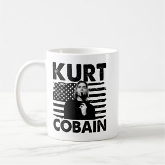 American Flag Kurt USA Cobain Music Gift Coffee Mug
