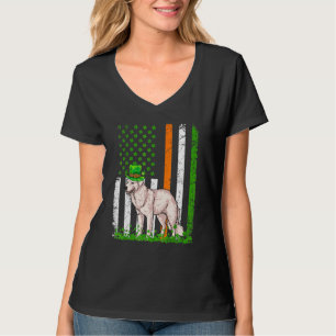 American Flag Kuvasz Dog St Patricks Day T-Shirt
