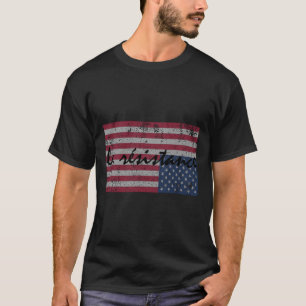 American Flag La Resistance Resist Upside Down Usa T-Shirt