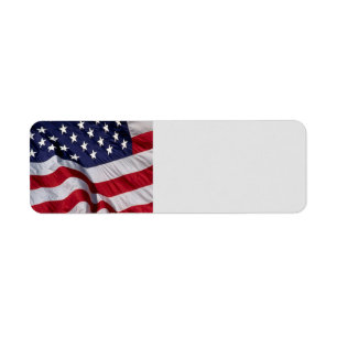 American Flag Label