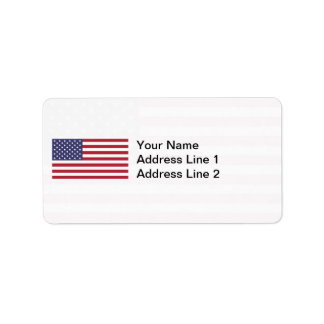 American Flag Label