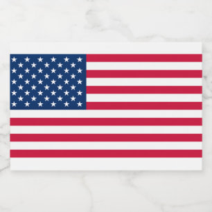 American Flag Labels - USA - Patriotic