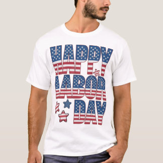 American Flag Labour Day T-Shirt