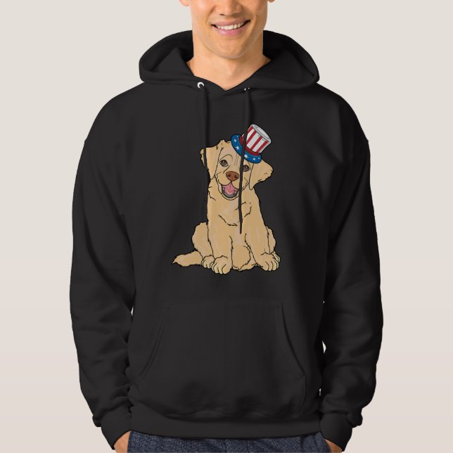 American Flag Labrador Hoodie (Front)
