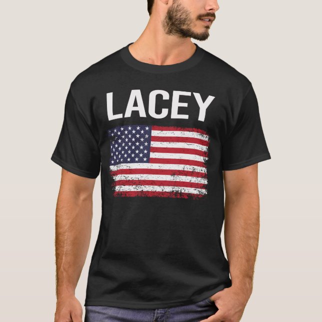American Flag Lacey T-Shirt (Front)