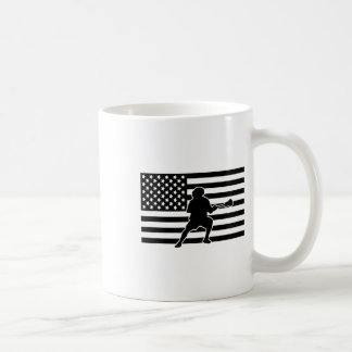 American Flag Lacrosse Apparel - Lacrosse  Coffee Mug