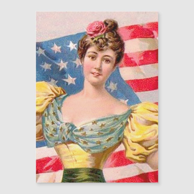 American Flag Lady Liberty Independence  (Front)