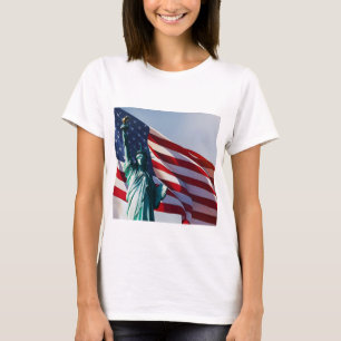 American Flag Lady Liberty T-Shirt
