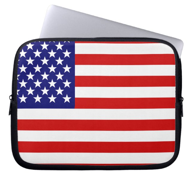 American flag laptop sleeve (Front)