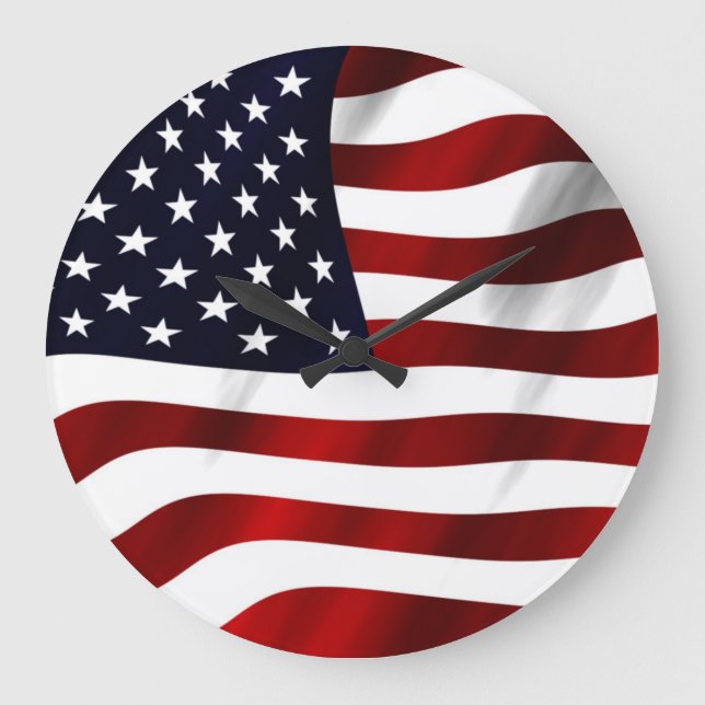 American Flag Large Clock (Front)