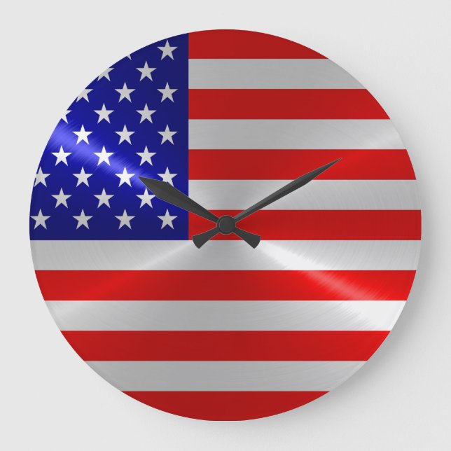 American flag large clock (Front)