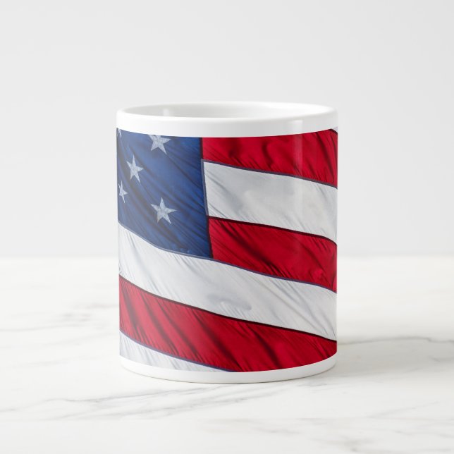 American Flag Large Coffee Mug (Front)