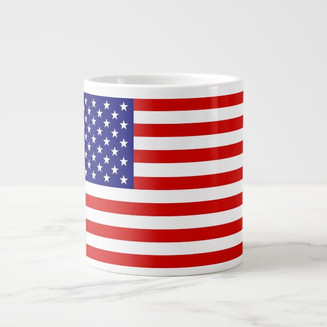 American Flag Large Coffee Mug (Front)