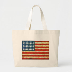 American Flag Large Tote Bag