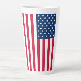 American Flag Latte Mug