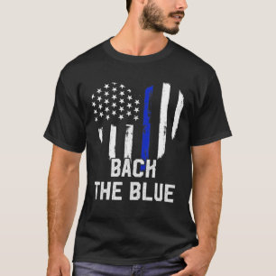 American Flag Law Enforcement Back The Blue Patrio T-Shirt