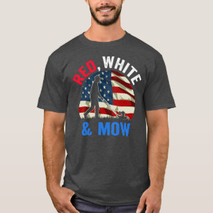 American Flag Lawn Mowing 4th Of July Lawn Mower T-Shirt