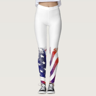 American Flag Leggings