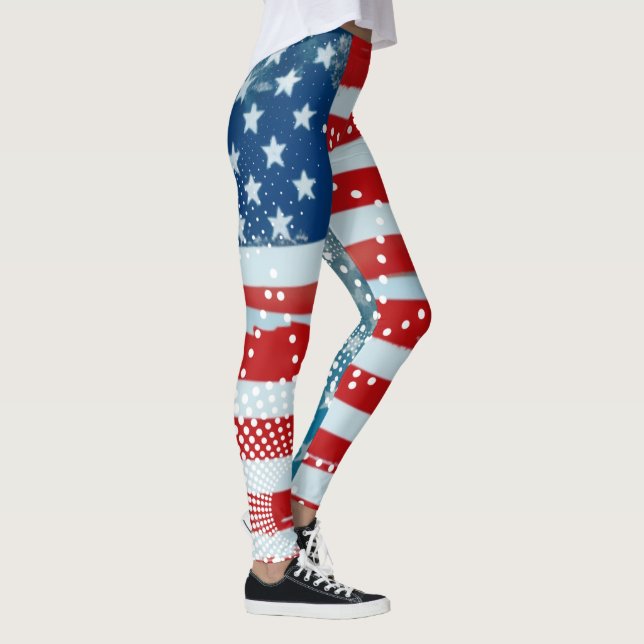 American Flag Leggings (Right)