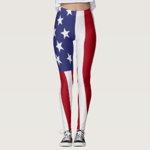 American Flag Leggings