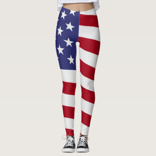 American Flag Leggings