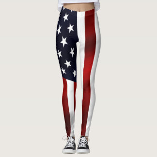 American Flag Leggings